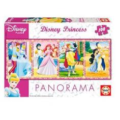 Educa - Puzzle Panorama Printesele Disney 100 de piese